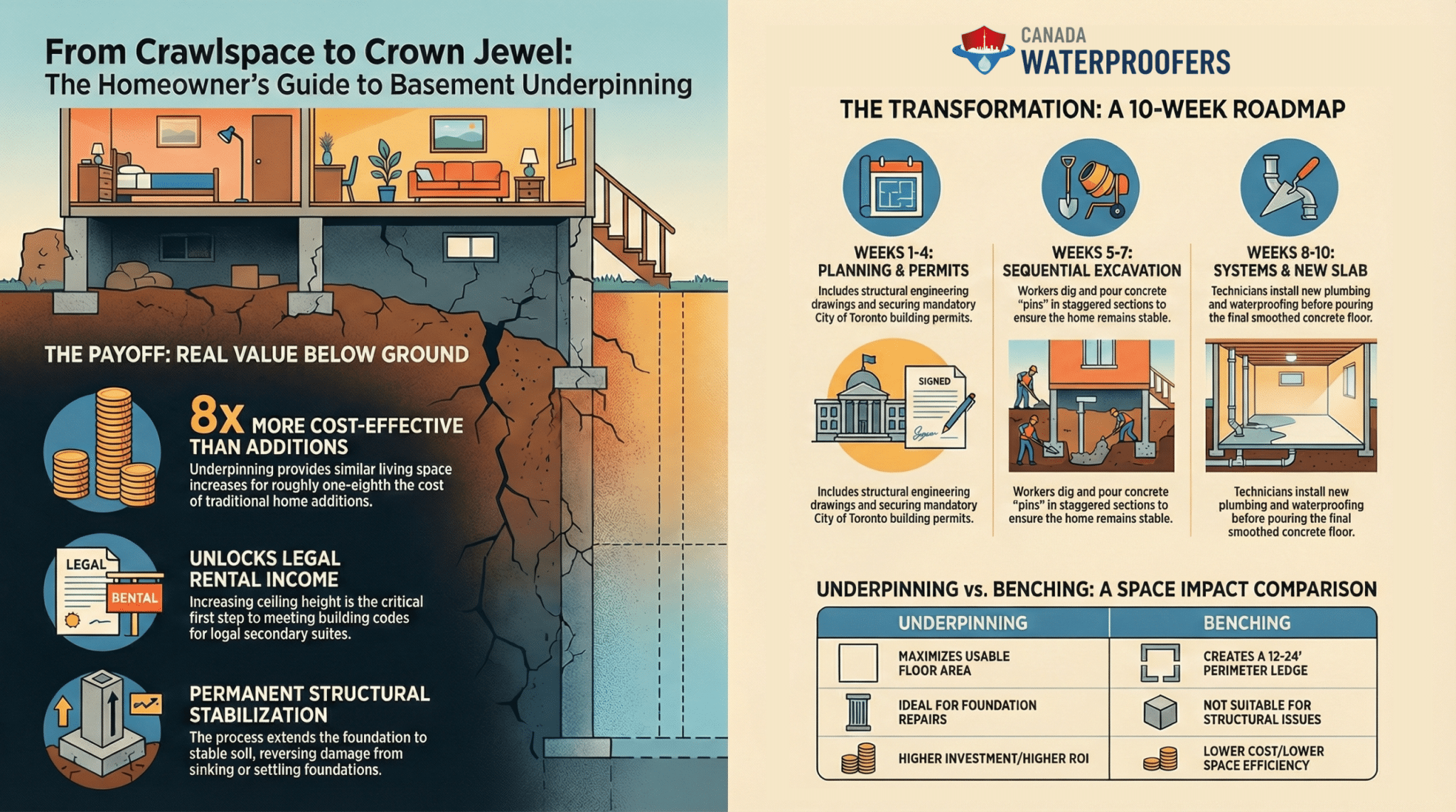 Diagram of Basement Lowering
