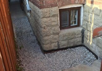 Gravel finish for a clean look