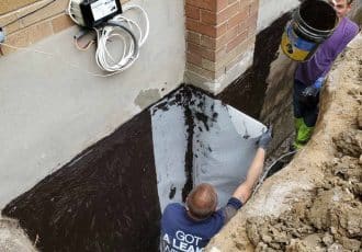 Fiber mesh installation