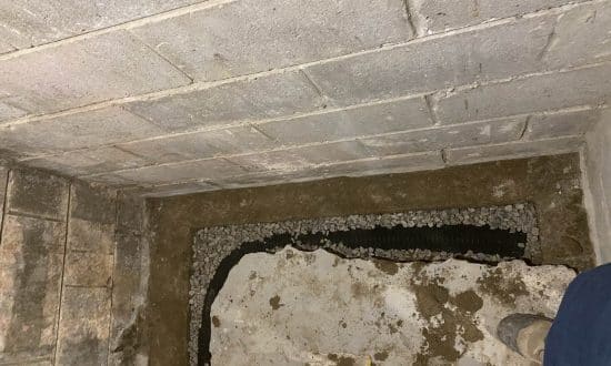 Weeping tile installation