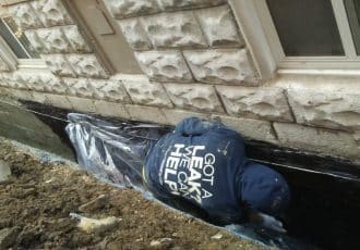 Plastic protection installed