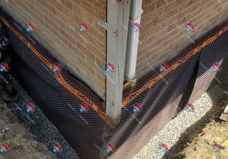 Exterior foundation waterproofing 