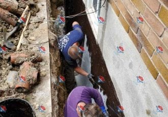 Exterior foundation repairs
