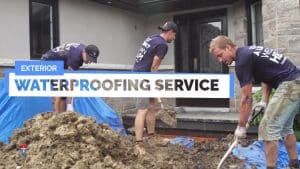Waterproofing Toronto basement from outside