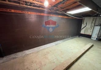 Interior waterproofing with sump