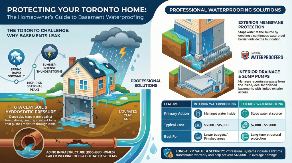 Basement Waterproofing Toronto | We Fix Basement Leaks