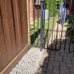 French drain installation
