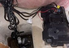 Water pump setup in basement area